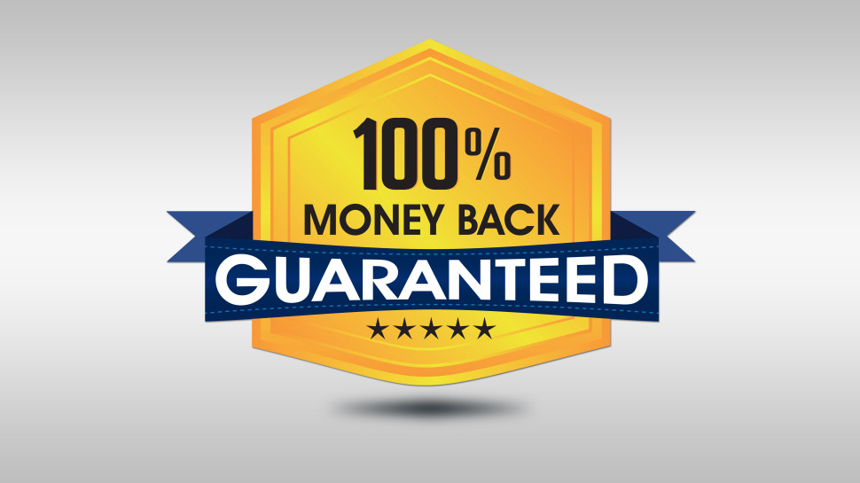 Illstration of 100% money back guarantee