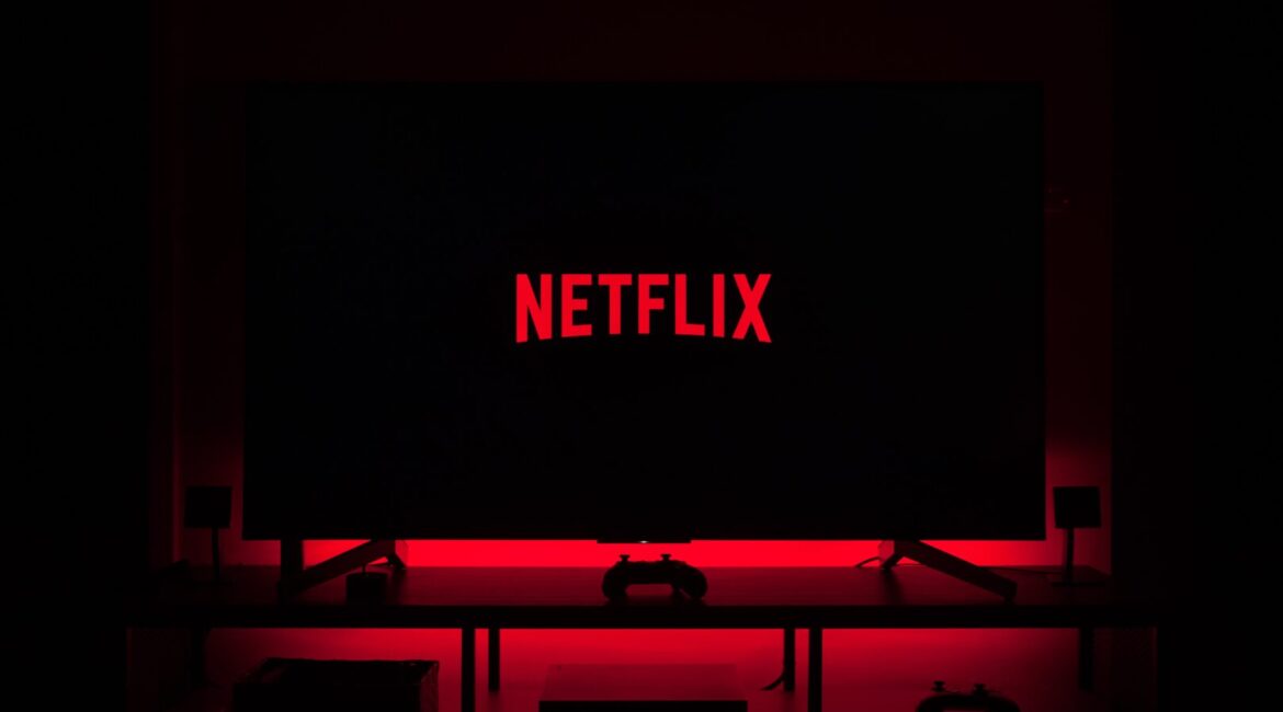Netflix logo on a TV