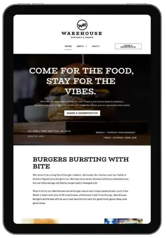 Buyger Meta Ad Landing Page on iPad MNKY.agency