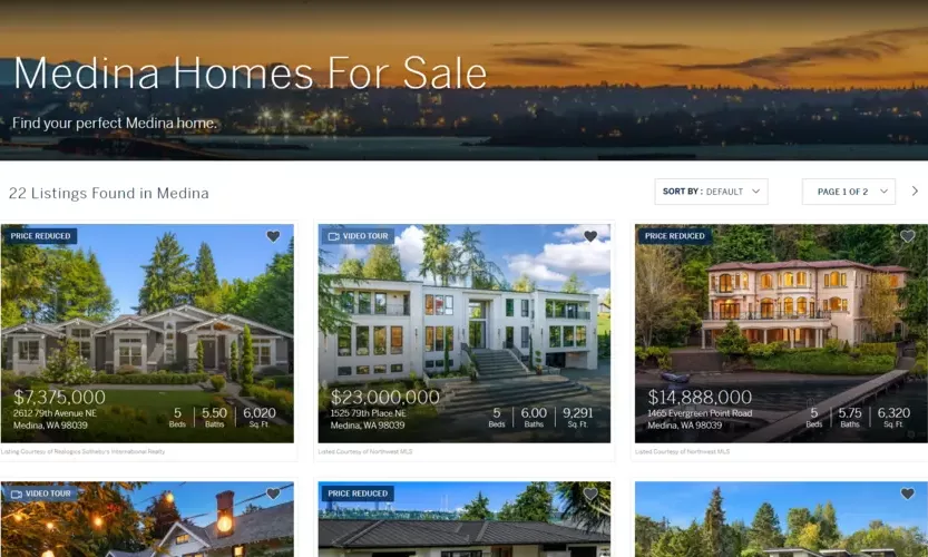 Real Estate Landing Page Screenshot for Real Estate Buyer Lead Generation